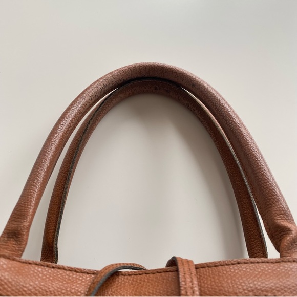 Genuine Leather Vintage Italian Designer Silvano Biagini Bucket Bag - Picture 7 of 16